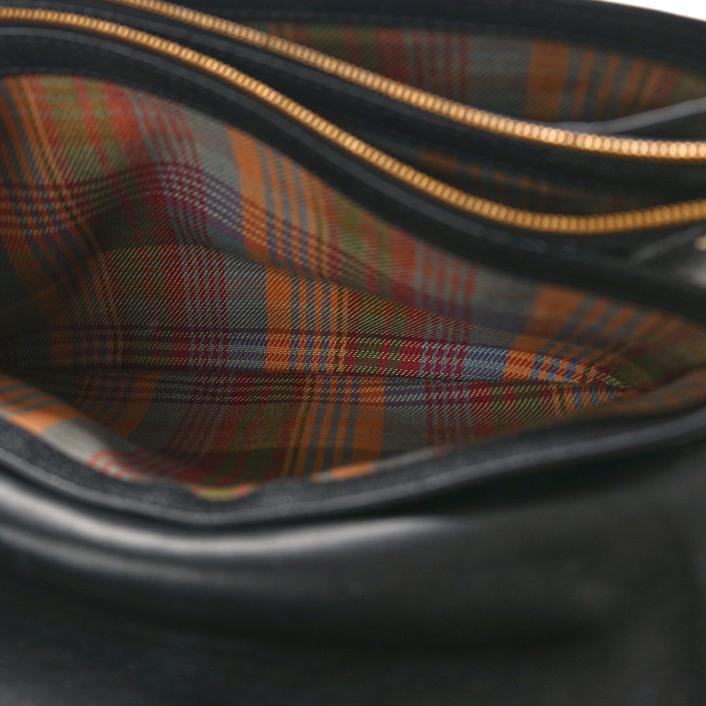 Small Classic Grain Calfskin Belted Bayswater Satchel Black