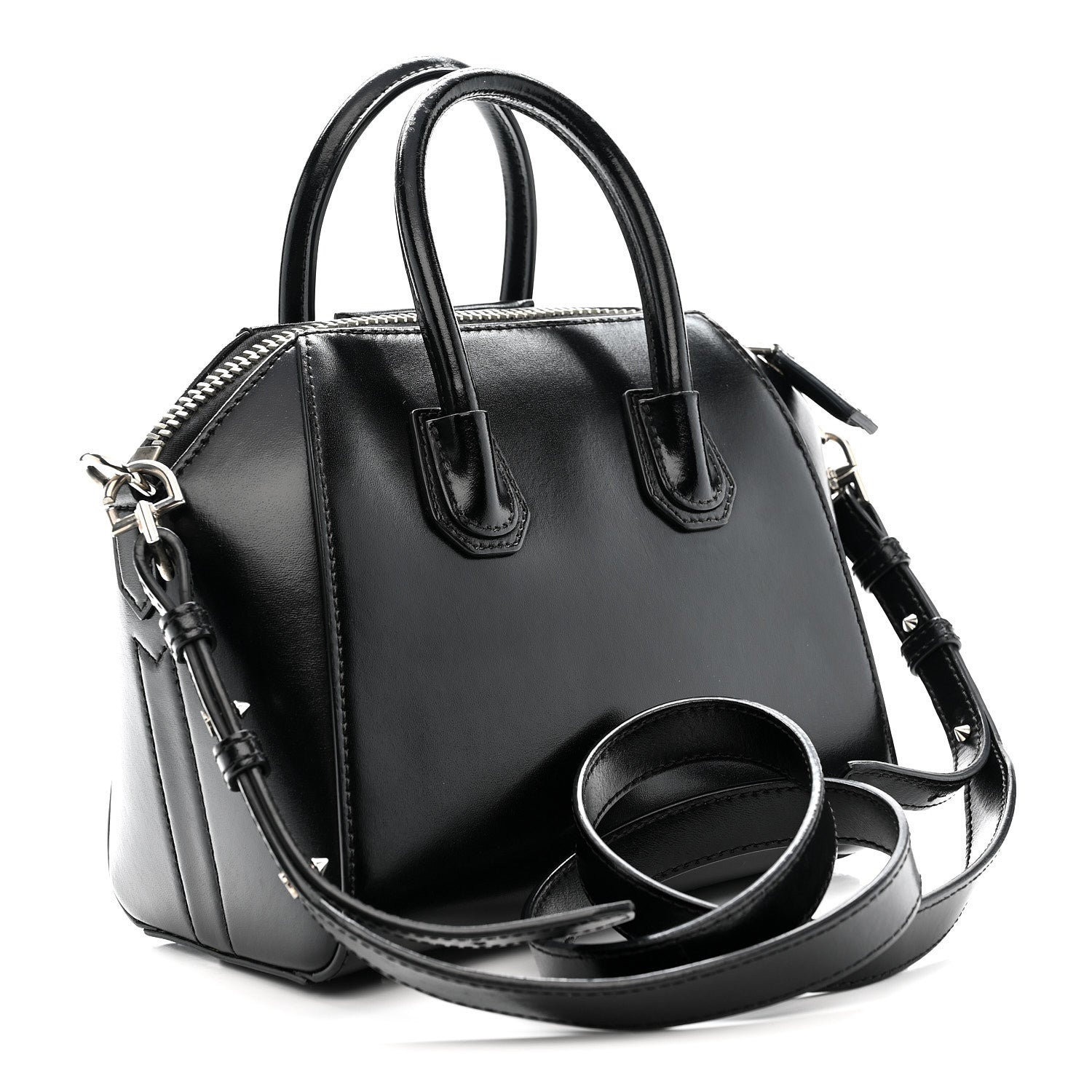 Givenchy Shiny Lord Calfskin Mini Antigona Black 3 of 10