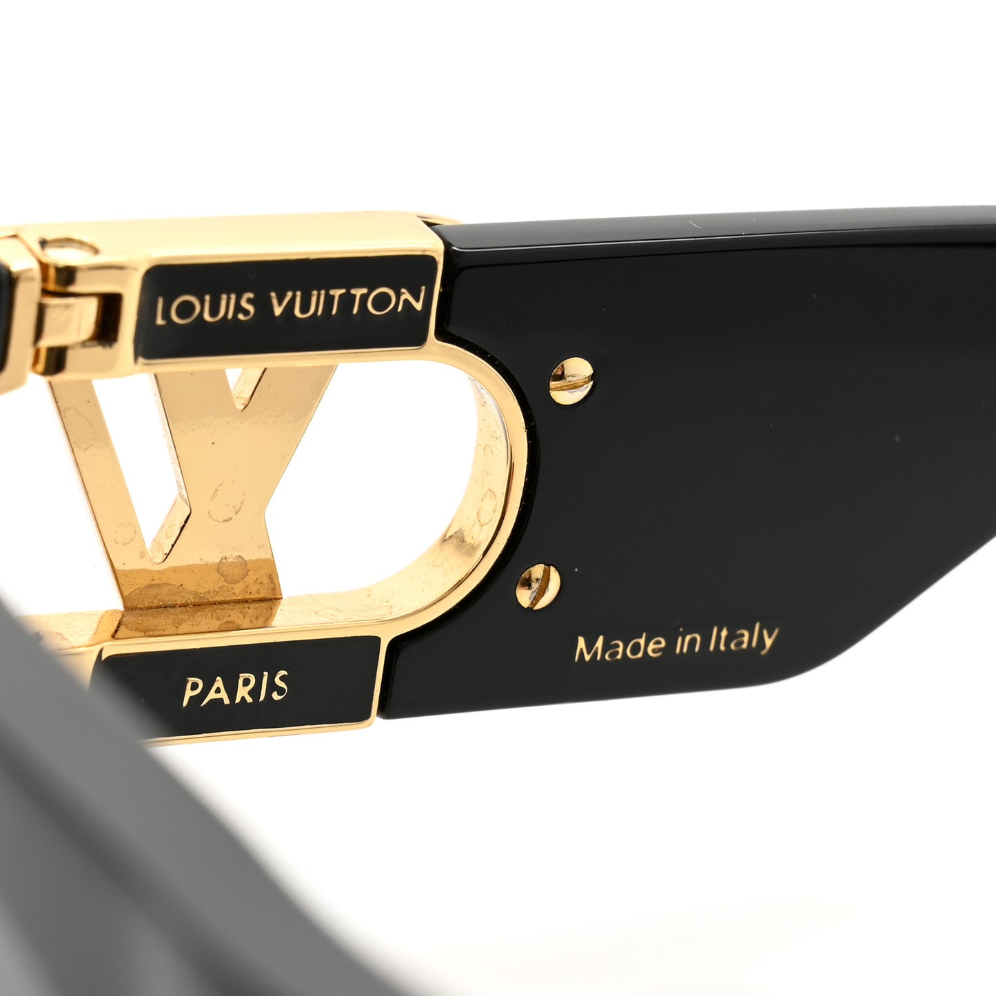 Acetate LV Link Square Sunglasses Z1478E Black
