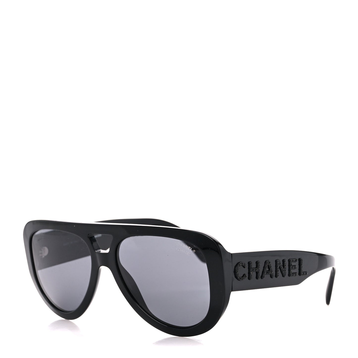 Resin Crystal Polarized Sunglasses 5423-B Black