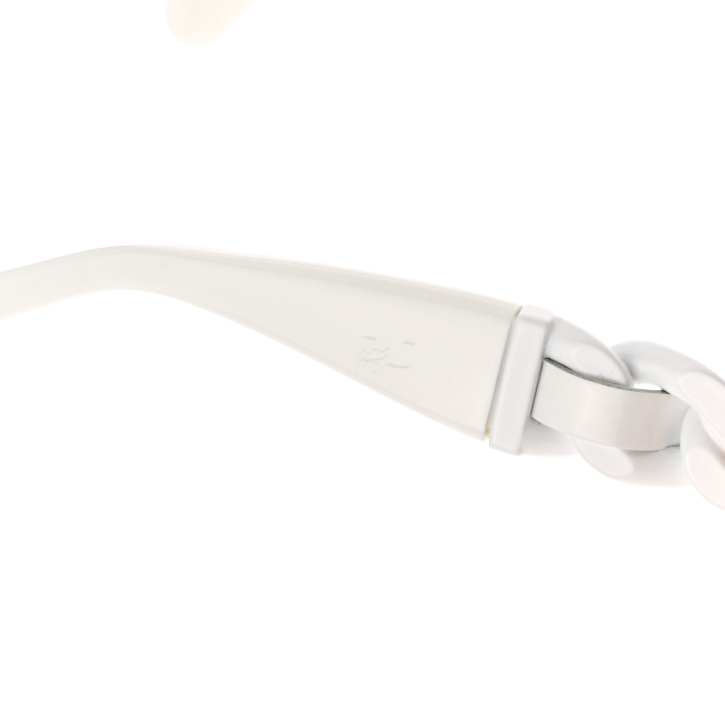 Acetate Chain Sunglasses 5465-Q White