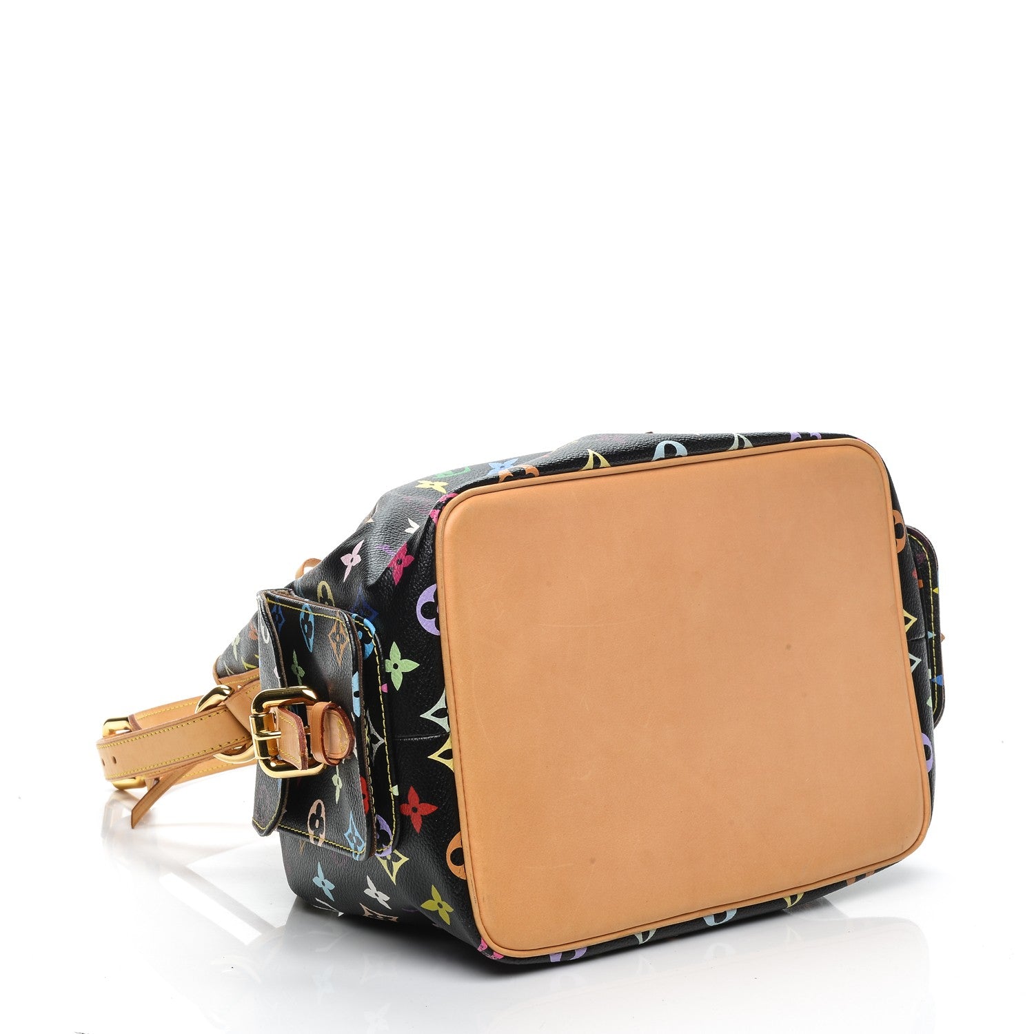 Louis Vuitton Monogram Multicolor Petit Noe Black 4 of 7