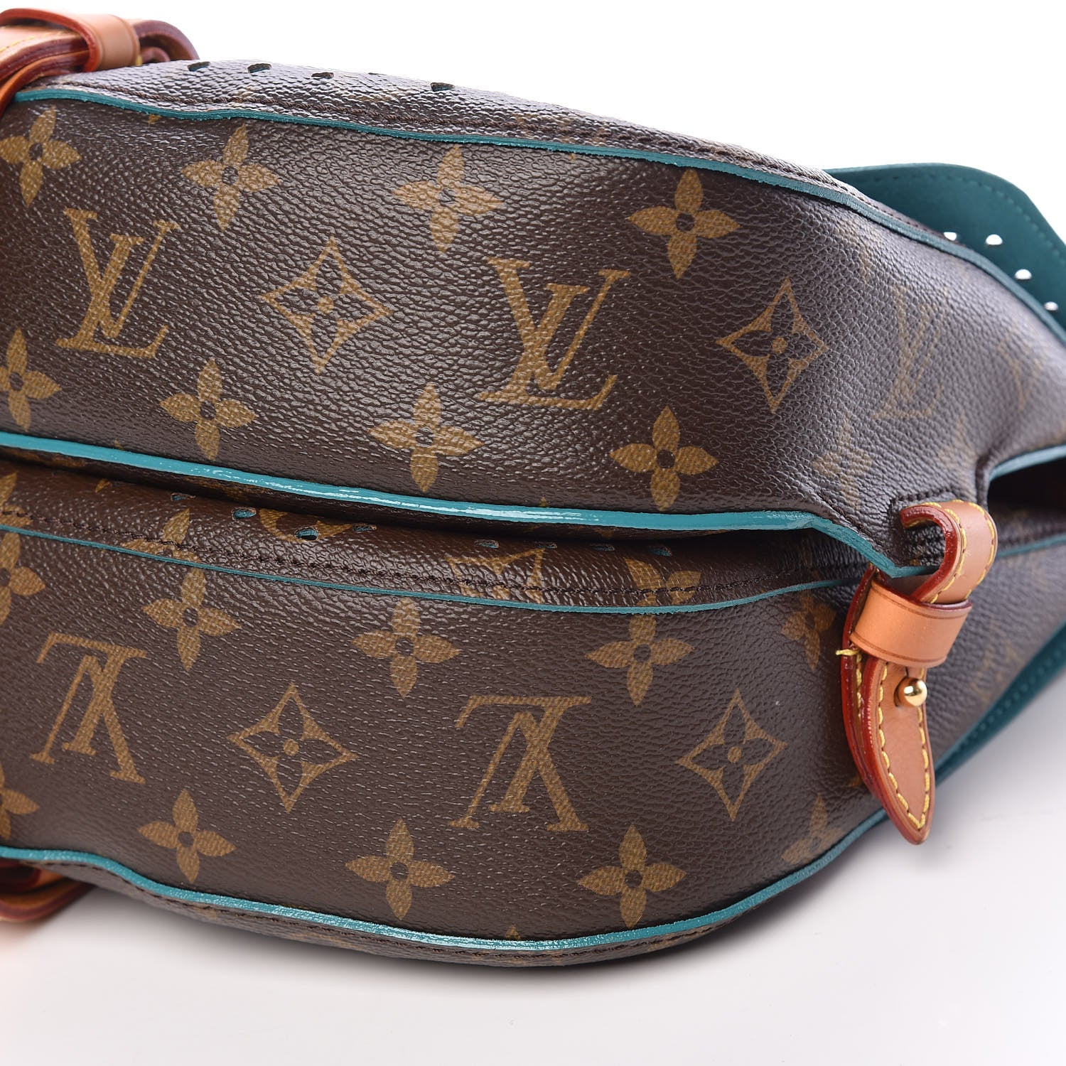 Louis Vuitton Monogram SC Flore Saumur Teal 8 of 11