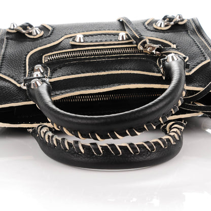 Balenciaga Supple Grained Calfskin Classic Silver Hardware Highlight Mini City Black 5 of 8