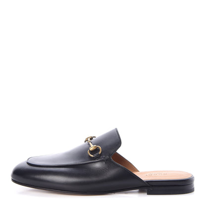 Gucci Calfskin Womens Princetown Slippers 38 Black 1 of 7