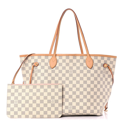 Louis Vuitton Damier Azur Neo Neverfull MM Rose Ballerine 1 of 22