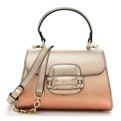 Gucci Metallic Mini Horsebit 1955 Top Handle Flap Bag Multicolor 1 of 10