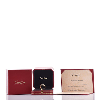 Cartier 18K Pink Yellow White Gold Small Trinity Ring 53 6.25 7 of 7