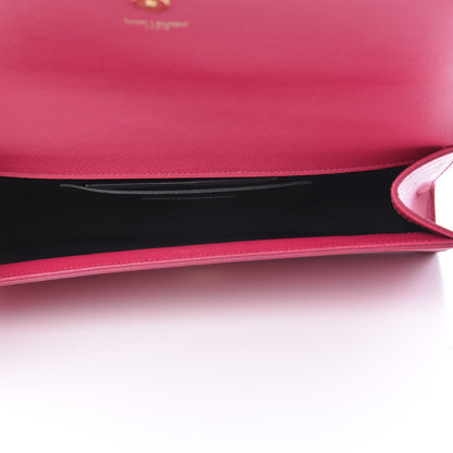 Saint Laurent Grain De Poudre Classic Monogram Cassandre Clutch Lipstick Fuchsia 5 of 10