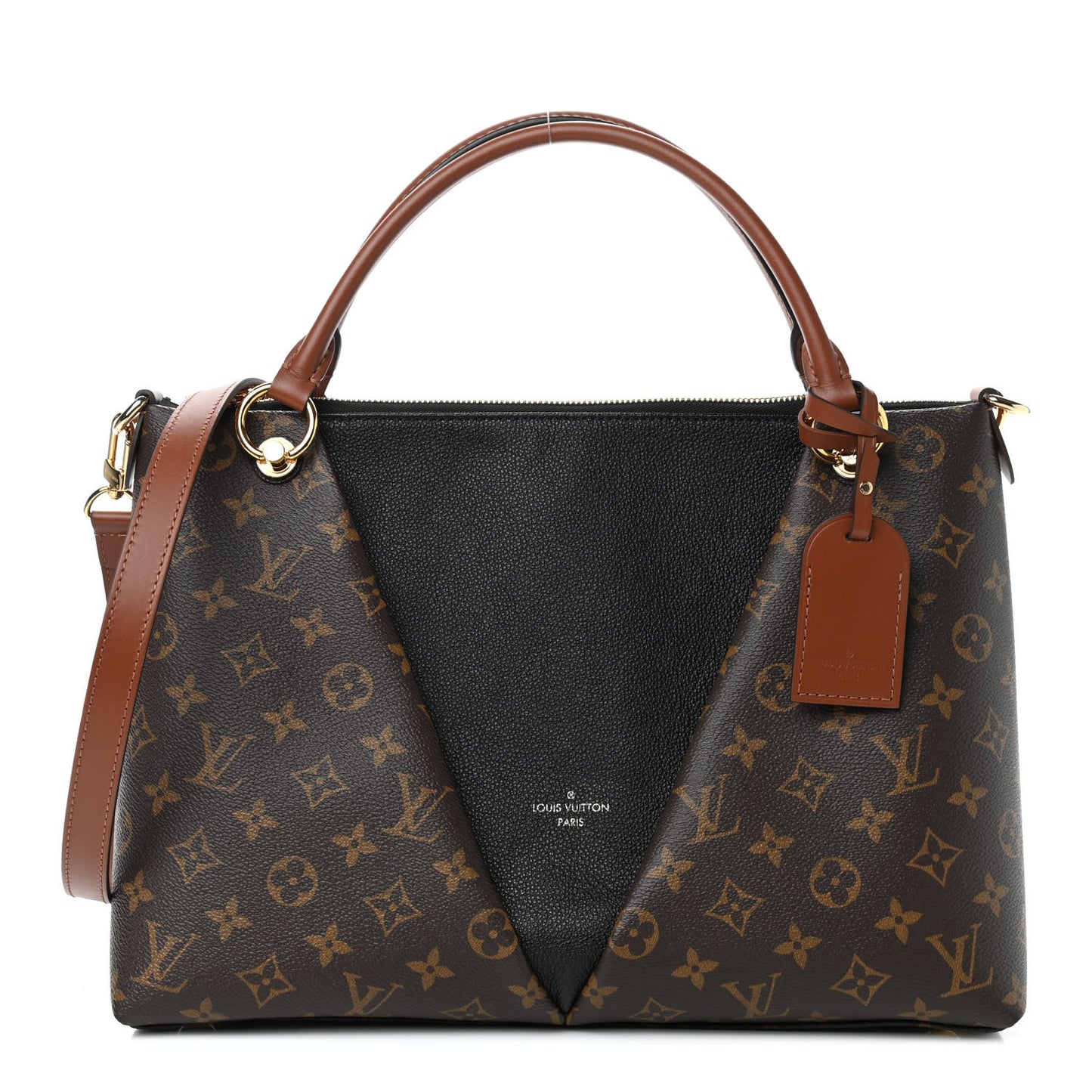 Monogram V Tote MM Black