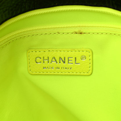Chanel Patent Quilted Day Glo Flap Bag Black 6 of 14