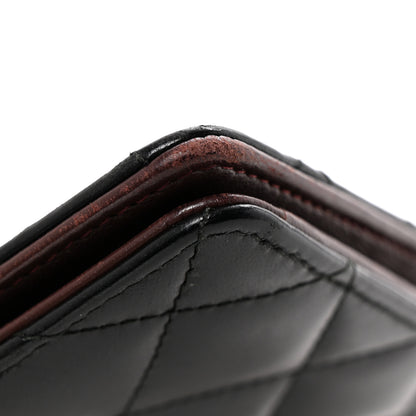 Chanel Lambskin Quilted Trendy CC Yen Wallet Black 20 of 24