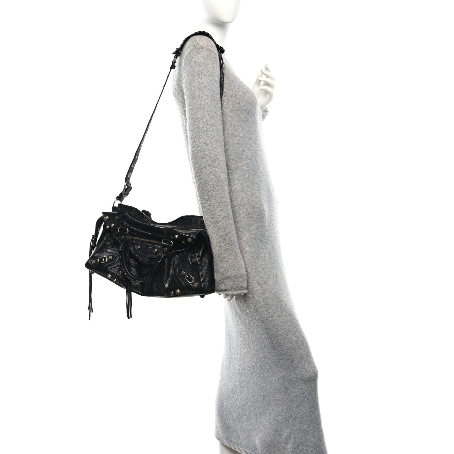 Agneau Arena Neo Cagole City Handbag Black