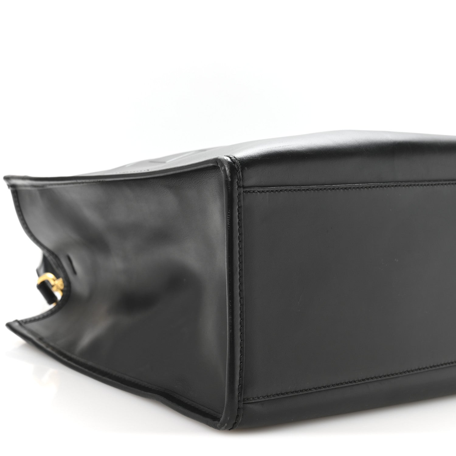Fendi Vitello King Plexiglass Medium Fendi Sunshine Shopper Tote Black 8 of 9