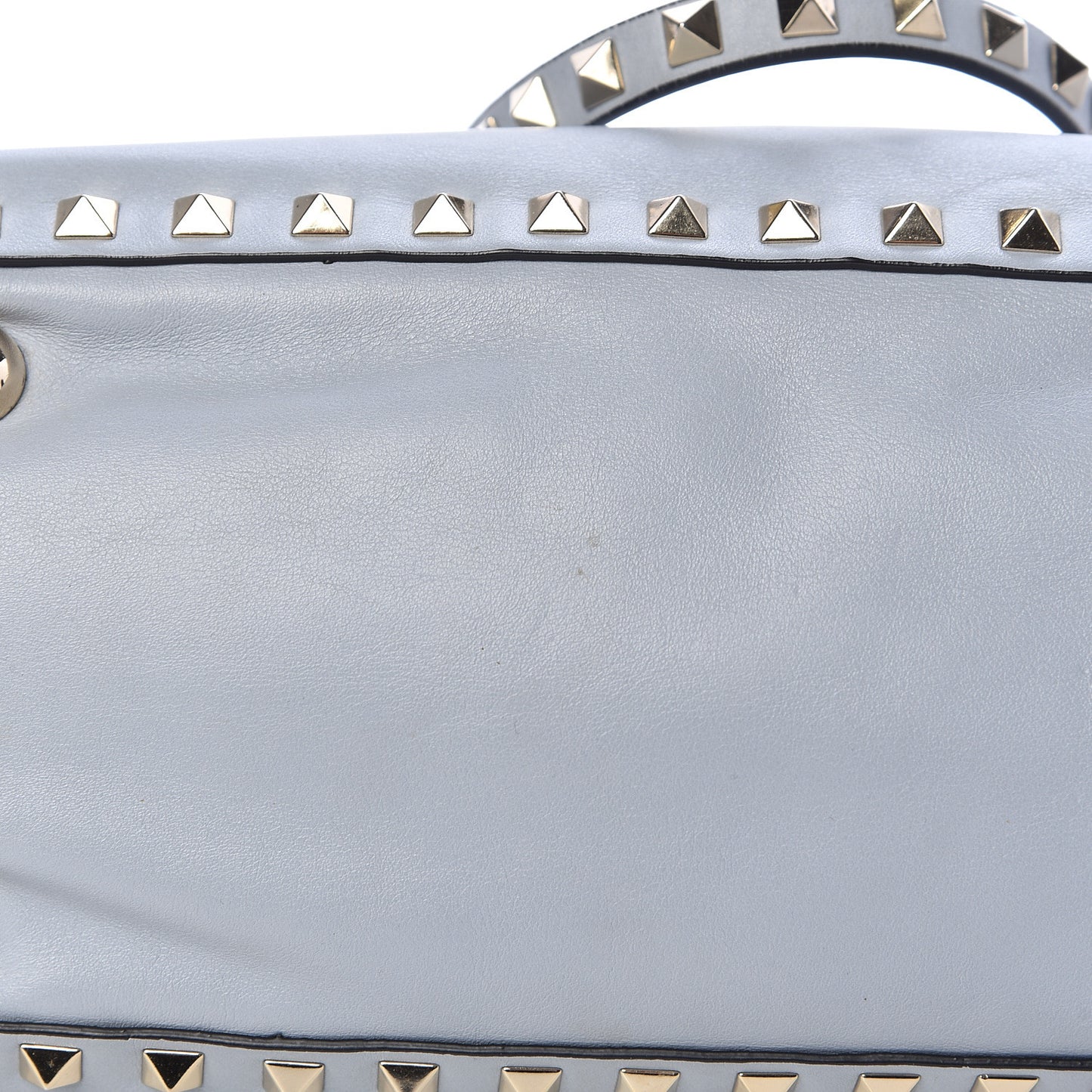 Vitello Small Rockstud Tote Grey