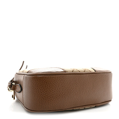 Gucci Monogram Mini Bree Messenger Bag Beige Tabacco 4 of 11