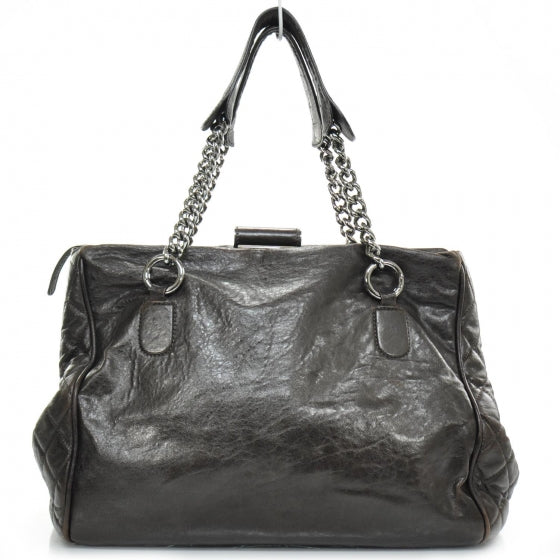 Chanel Calfskin Medium Perfect Day Tote Dark Brown 4 of 14