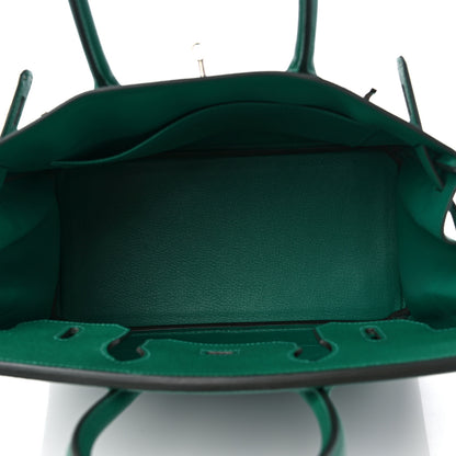 Hermes Epsom Birkin 30 Vert Vertigo 5 of 14