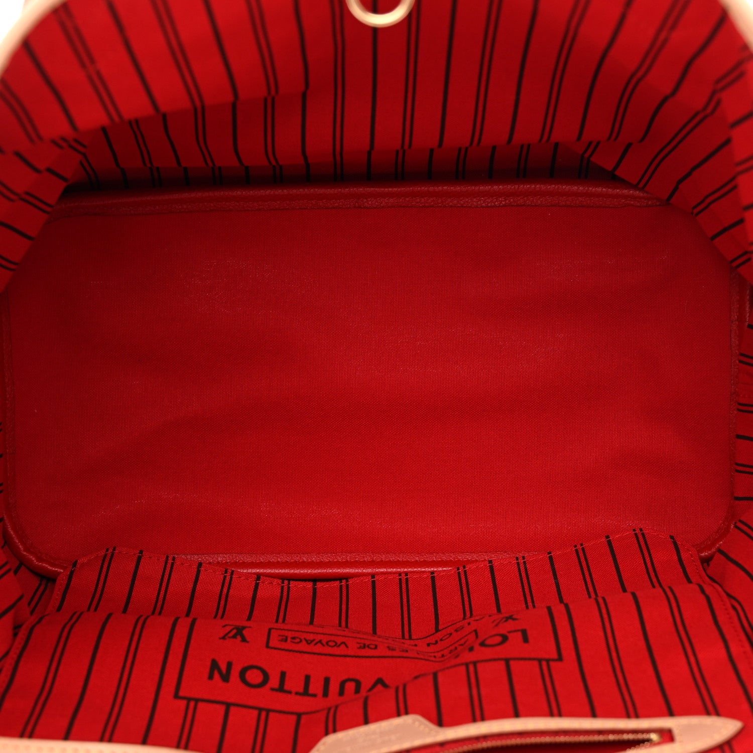 Louis Vuitton Monogram Inside Out Neverfull Bandouliere MM Rouge Sari 5 of 9