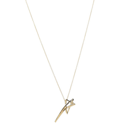 Tiffany 18K Yellow Gold Paloma Picasso Shooting Star Pendant Necklace 1 of 7