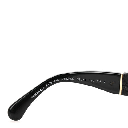 Chanel Calfskin CC Sunglasses 5475-Q-A Black 5 of 8