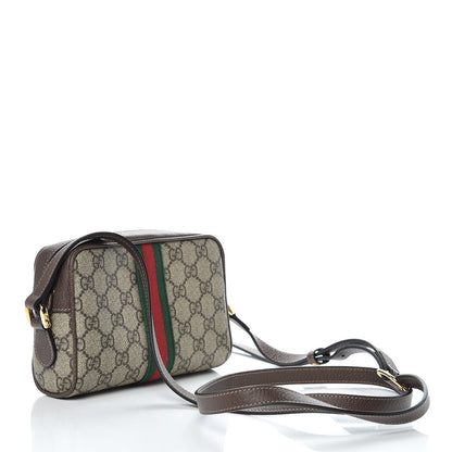 Gucci GG Supreme Monogram Web Mini Ophidia Shoulder Bag Brown 3 of 10