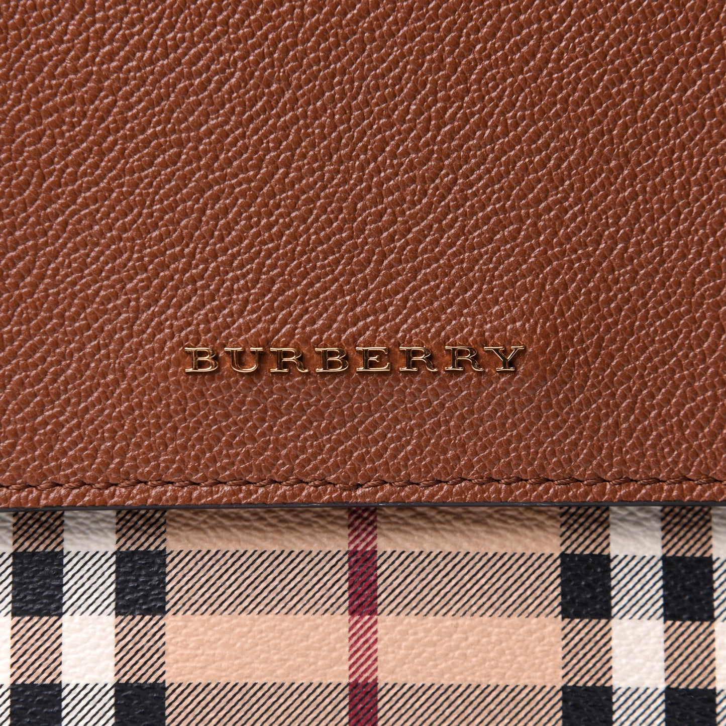Haymarket Check Small Loxley Crossbody Bright Toffee