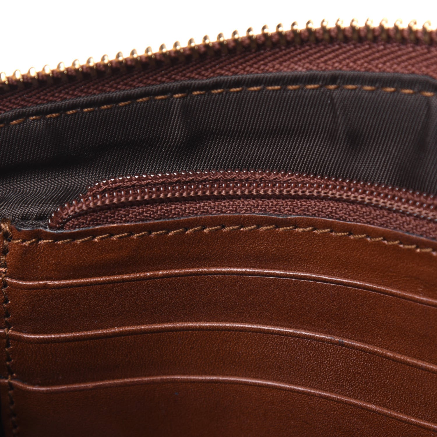 Gucci GG Supreme Monogram Wrist Wallet Brown 9 of 13
