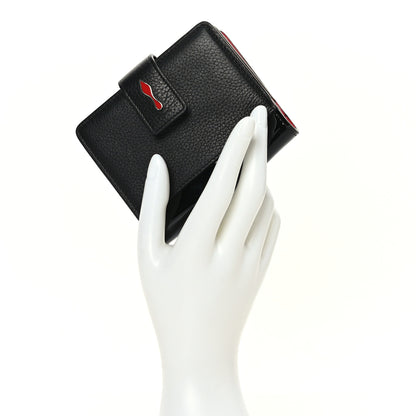 Christian Louboutin Calfskin Patent Mini Paloma Wallet Black 2 of 7