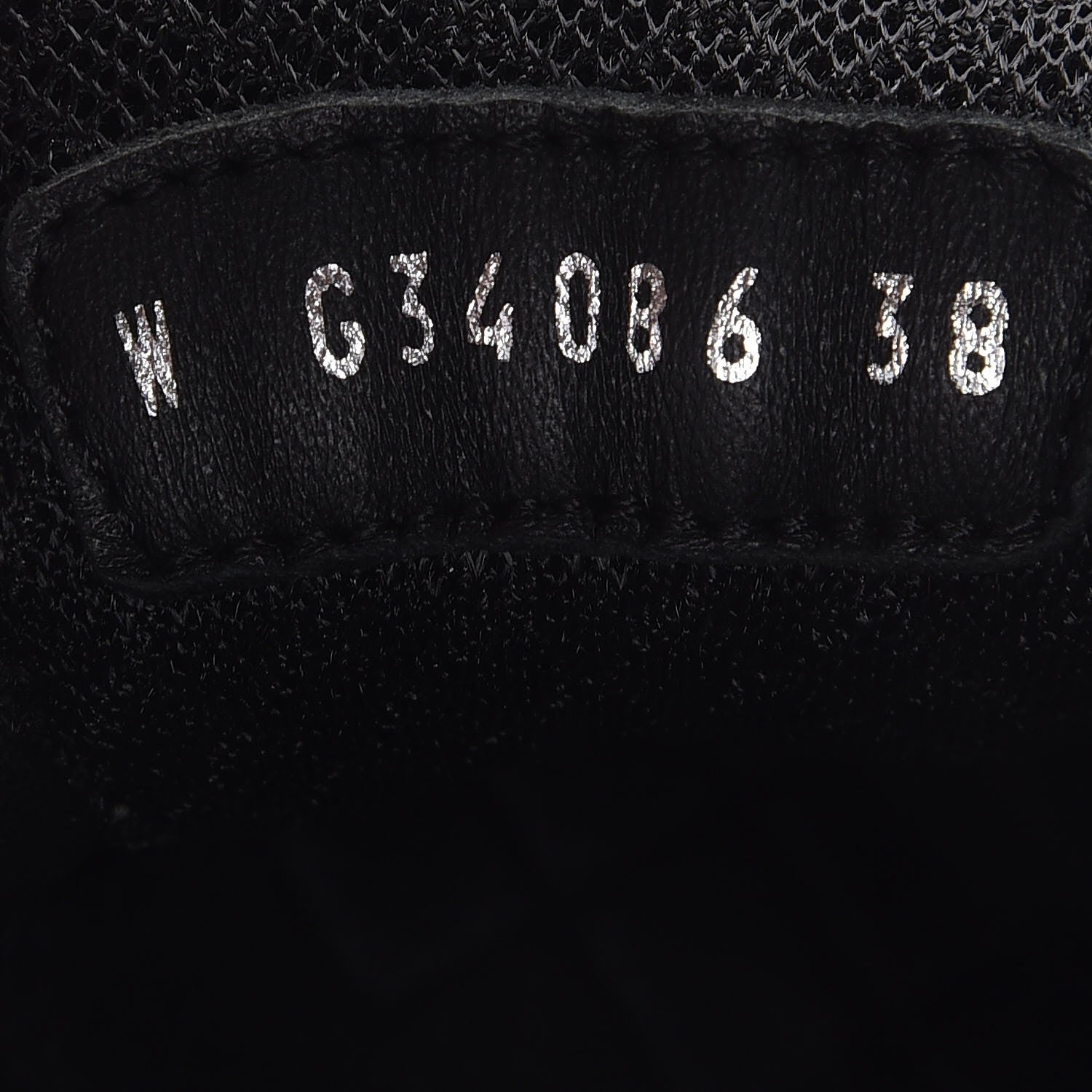 Chanel Nylon Calfskin CC Sneakers 38 Black Grey White 7 of 9