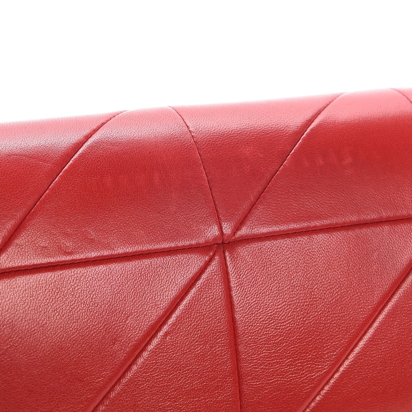 Lambskin Patchwork Monogram Medium Jamie Red