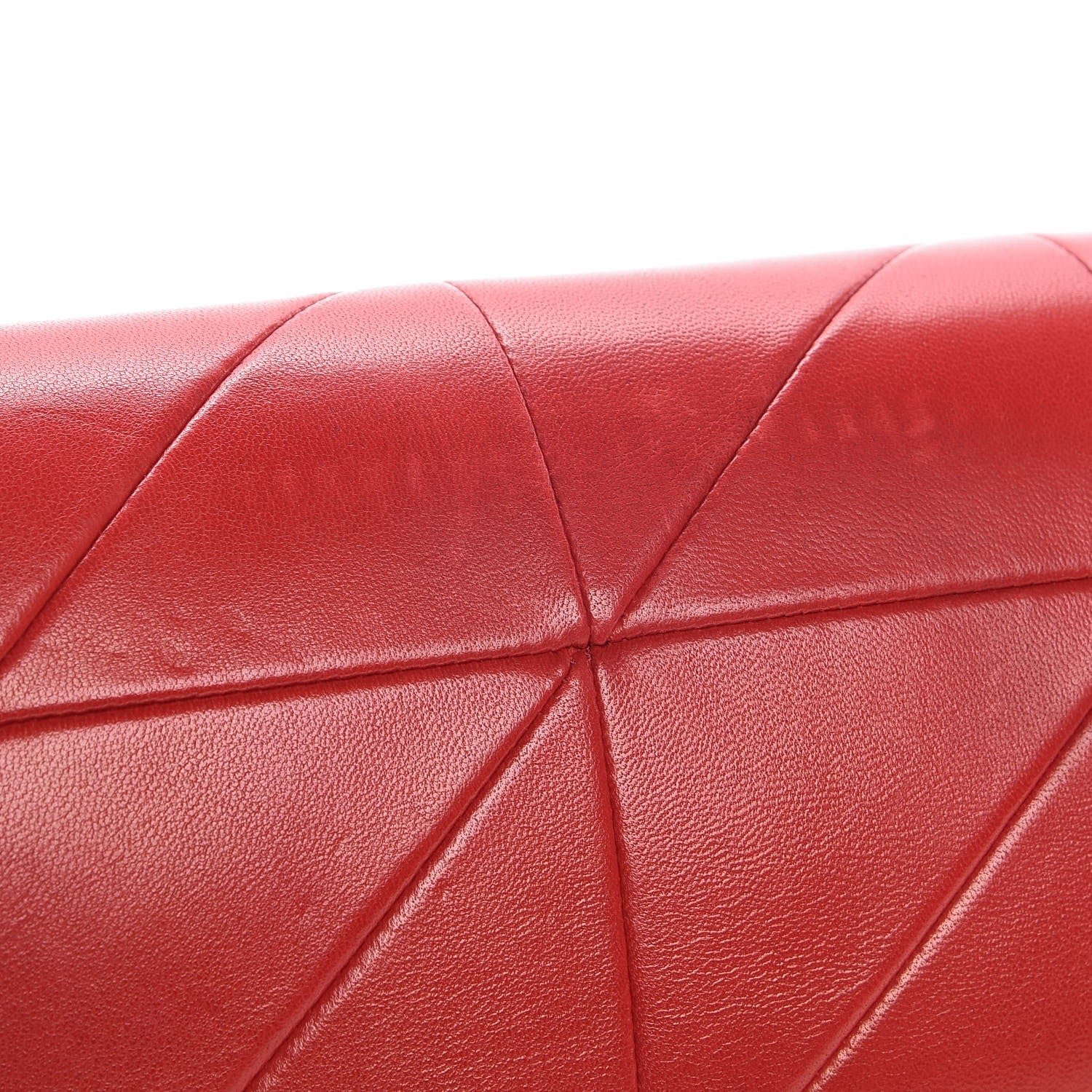 Saint Laurent Lambskin Patchwork Monogram Medium Jamie Red 5 of 12