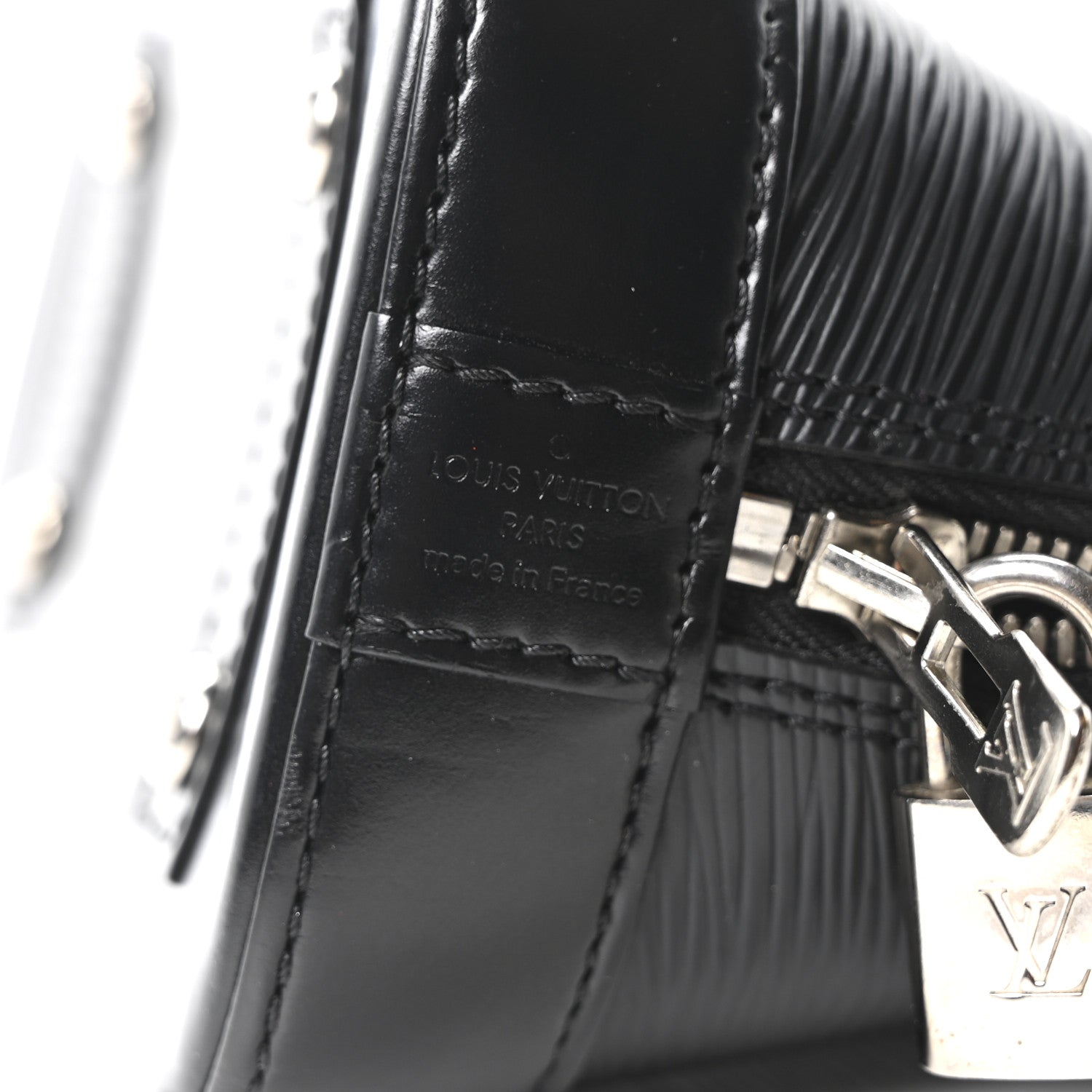 Louis Vuitton Epi Alma BB Black Black 6 of 9