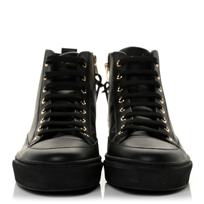 Louis Vuitton Calfskin Monogram Stellar Sneaker Boots 38 Black White 2 of 9