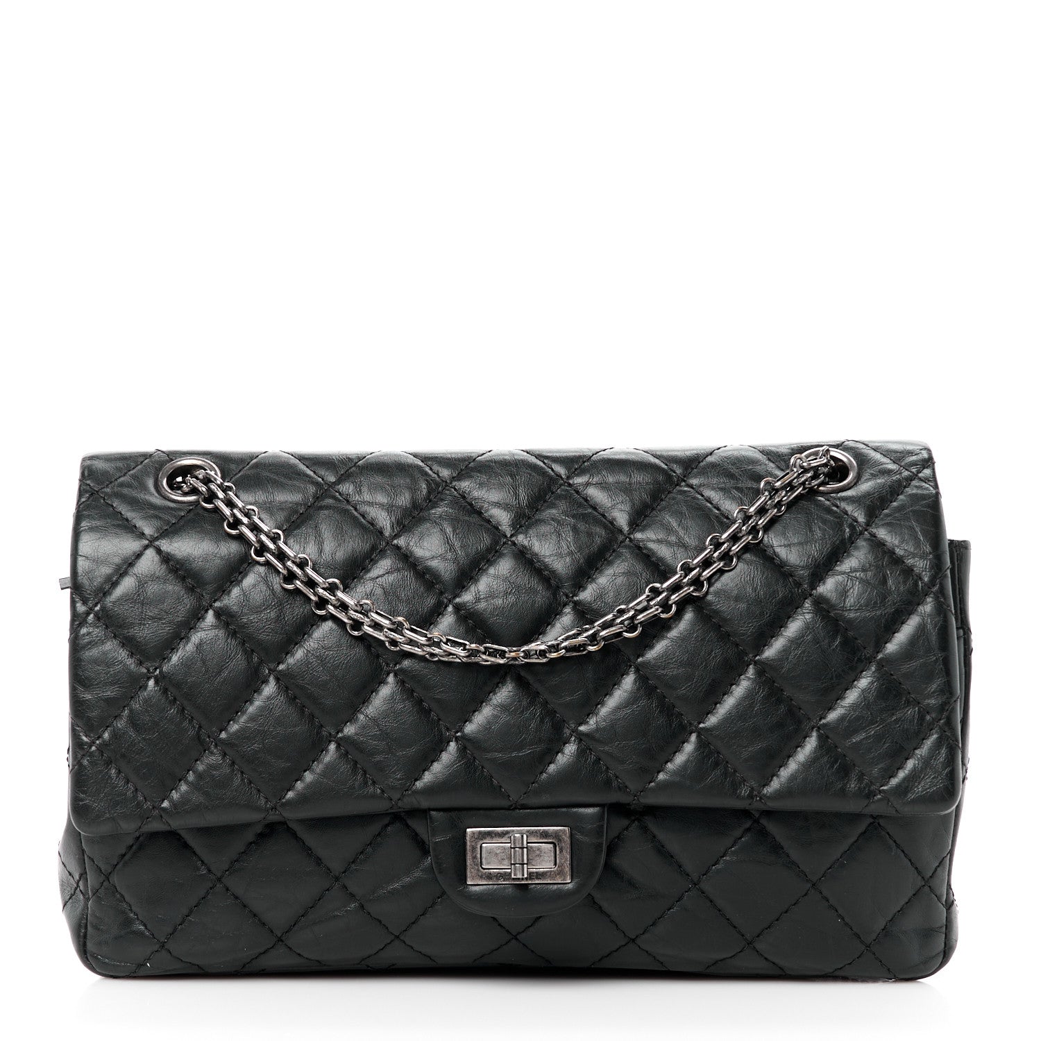 Chanel Aged Calfskin Quilted 2.55 Reissue 226 Flap Black 1 of 11