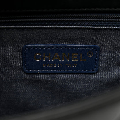 Chanel Lambskin Quilted Resin Bi-Color Chain Flap Bag Black 7 of 9