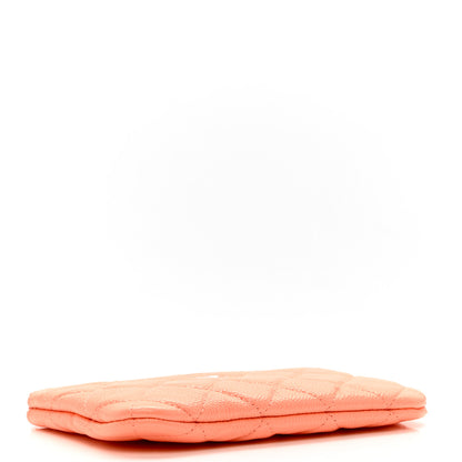 Chanel Caviar Quilted Small Cosmetic Case Coral 4 of 7