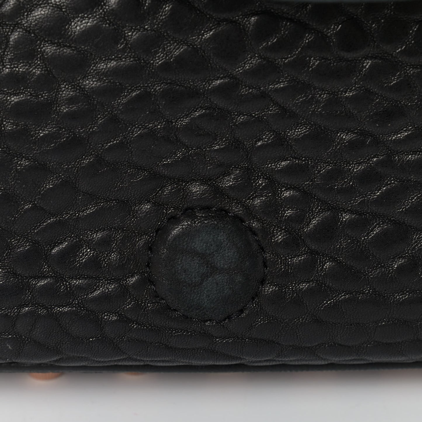 Pebbled Lambskin Lia Sling Black Rose Hardware