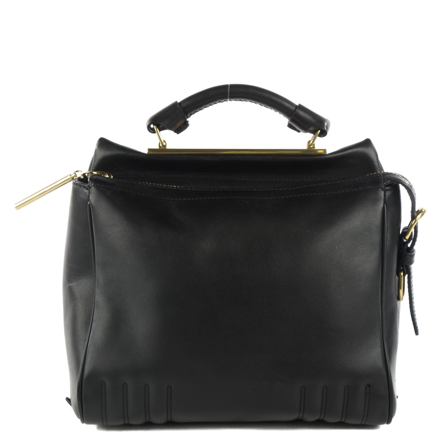 3.1 Phillip Lim 3.1 Calfskin Small Ryder Satchel Black 1 of 7