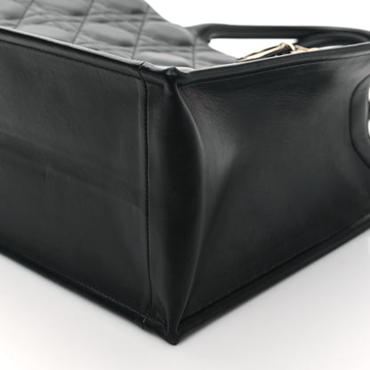 Christian Dior Calfskin Macro Cannage Medium Book Tote Black 9 of 10