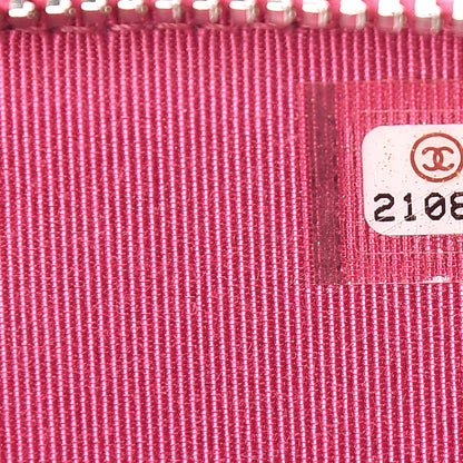 Chanel Caviar Quilted Zip Coin Purse Pink 7 of 7