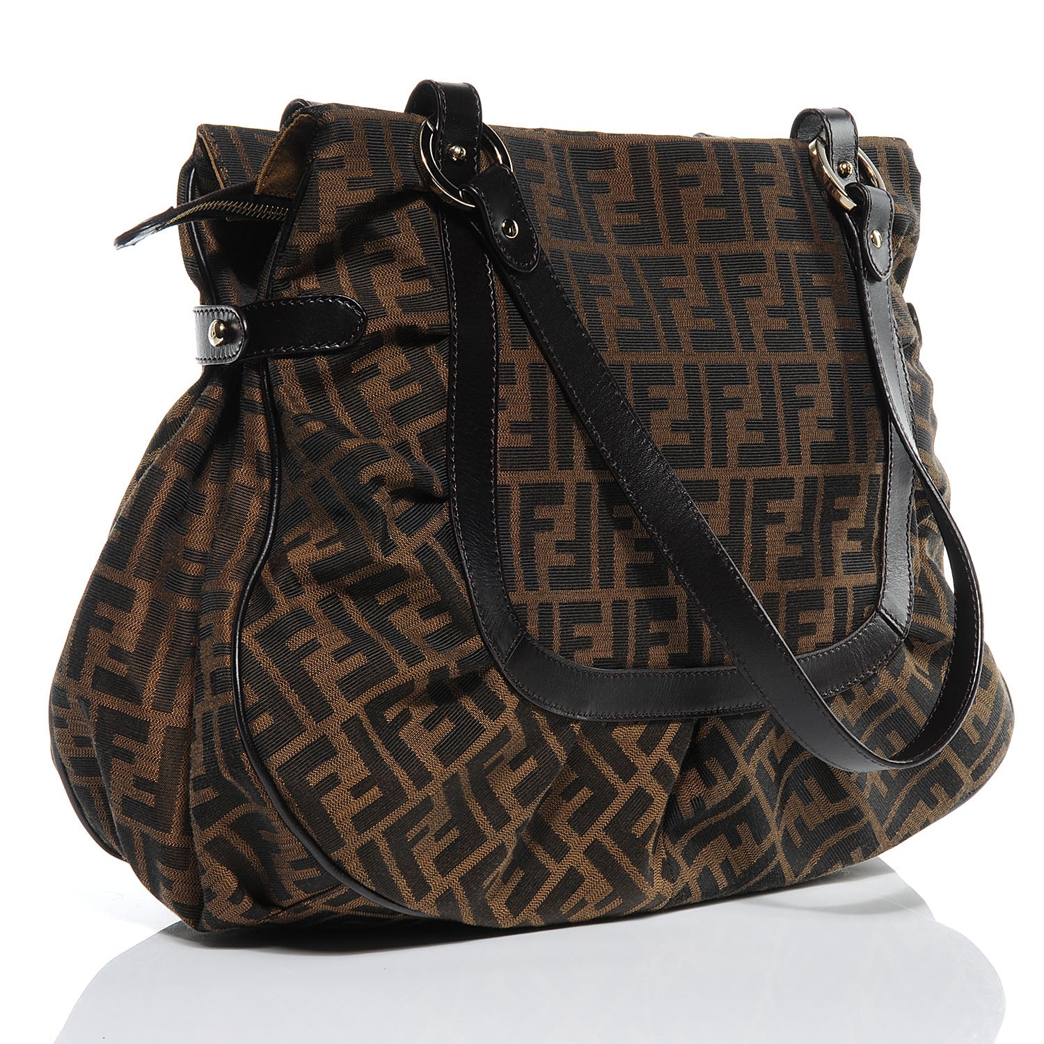 Fendi Zucca Large Chef Shopper Tote Tobacco 3 of 8