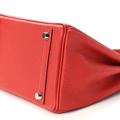 Hermes Togo Birkin 25 Rouge Vif 9 of 12