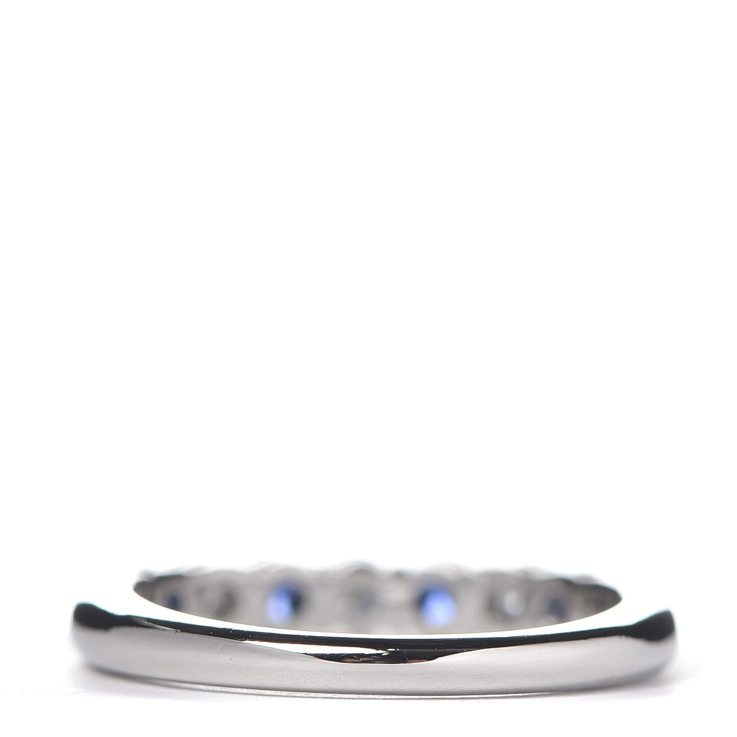Platinum Diamond Blue Sapphire Embrace Ring 49 5