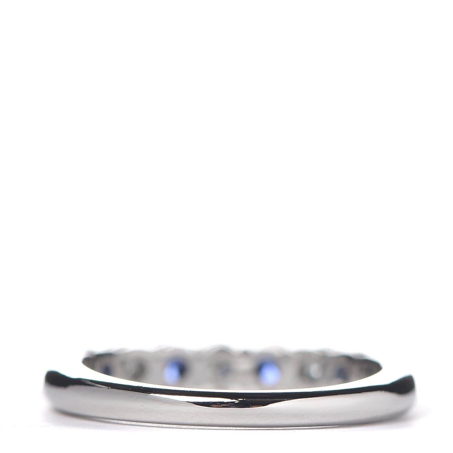 Tiffany Platinum Diamond Blue Sapphire Embrace Ring 49 5 3 of 6