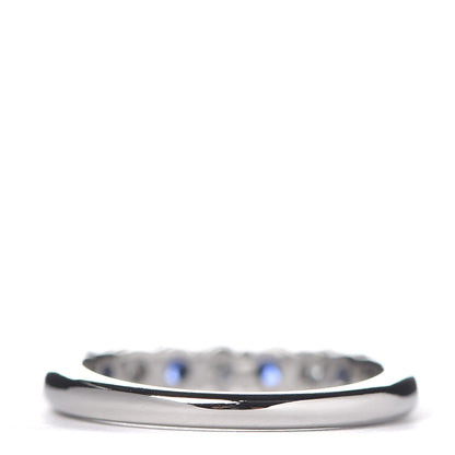 Tiffany Platinum Diamond Blue Sapphire Embrace Ring 50 5 3 of 6