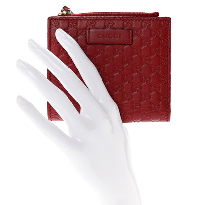 Gucci Microguccissima Bi-Fold Wallet Red 2 of 7