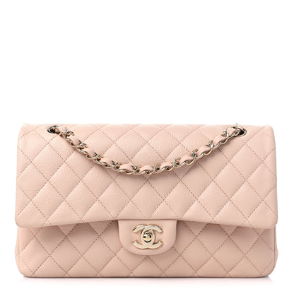 Chanel Caviar Quilted Medium Double Flap Light Beige 1 of 9
