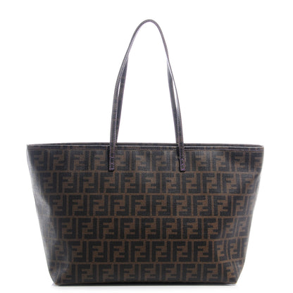 Fendi Zucca Spalmati Medium Roll Tote Tobacco Viola 1 of 18