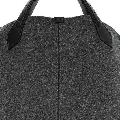 Proenza Schouler Melange Felted Wool Large Chelsea Tote Grey 8 of 10